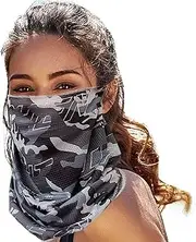 [Generic] Neck Gaiters for Men | Windproof Head Wrap,Breathable Ice Silk Face Gaiter UV Protection for Hot Weather Fishing Hunting Cycling Outdoor Work