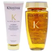 Elixir Ultime Kit by Kerastase for Unisex - 3 Pc Kit 6.8oz Elixir Ultime Le F...