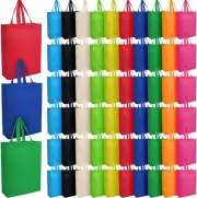 60 Pcs Tote Bags Bulk Large Reusable Gift Bag Foldable Grocery Bags Reusable Sho