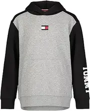 [Tommy Hilfiger] Boys' Long Sleeve Fleece Pull-Over Hoodie