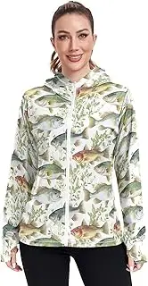 [Caihoyu] Plain Hoodie Long Sleeve Gym Shirts UPF 50+ Protection Lightweight Jacket Hiking Outdoor Performance, Multicolor10, Medium