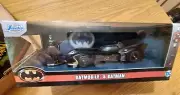 BATMOBILE AND BATMAN FIGURE 1989 BATMAN MOVIE 1:32 SCALE JADA AGES 8 & UP NEW