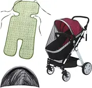 Baby Mosquito Net Pram, Seat Cover Pram, Insect Protection Pram, Breathable Summer Seat Insert, Cushion for Prams, Tear-Resistant and Washable, Universal for Prams, Bassinets