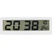 DIGITECH Slimline LCD Clock with Thermometer easy to read display