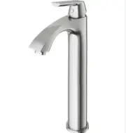 VIGO VG03013BN Linus Single Hole Handle Vessel Bathroom Faucet Brushed Nickel