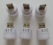 Mini USB LED Night Light Portable Plug-in Pack of 6pc