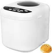 Digital Bread Maker, 19 Program Settings Effortless Homemade Bread with 15h Timer and 60 Minutes Keep Warm Function, 3 Crust Settings, Smart Bread Machine with Intelligent Temperature Control