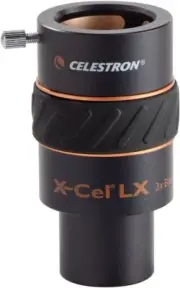 X Cel LX 3X Barlow Lens for Telescopes 1.25 Barrel Triple The Magnification of