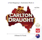 CARLTON DRAUGHT BEER AUSTRALIAN MAP STICKER DECAL 2 sizes