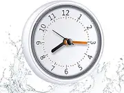 LXSZRPH Mini Shower Clock Waterproof IP24 Wall Clock Suction Cup Bathroom Clock Acrylic Face Suction Clock for Shower Washroom Kitchen (1pc)