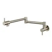 Mondella WELS 4 Star 7.5L/min Brushed Nickel Resonance 2 Control Valves Pot Filler