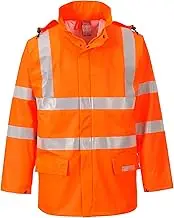Portwest Fr41 Sealtex High Visibility The Flame Jacket, FR41ORRXXL
