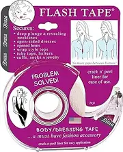 Braza Flash Tape - Double Sided Clear Adhesive Clothing, Fabric and Body Tape (1)