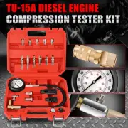 TU-15A Cylinder Diesel Engine Compression Gauges Pressure Meter Tester Tool Kits