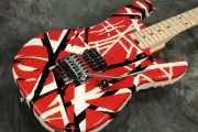 EVH Striped Series Red with Black Stripes Edward Van Halen Signature Model