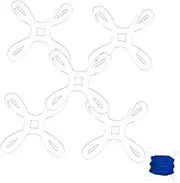 5Pcs Clear Acrylic Thread Spools for Sewing Weaving DIY Crafting Empty Yarn Bobbins Lightweight Portable Storage for Home Travel Use