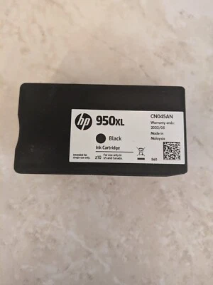 Genuine HP Black Ink Cartridge 950XL - No Box - Expired 05/2022