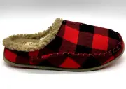 New DEER STAGS Slipper ooz NORDI indoor-outdoor footwear men's SZ 7 M RED/BLACK
