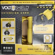 Miracle VoltShield 75' 12/2 3-Prong In/Outdoor Locking Extension Cord #0357 NEW