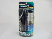 GILLETTE MACH 3 RAZOR & GILLETTE SERIES SHAVE GEL SET *RARE FIND*