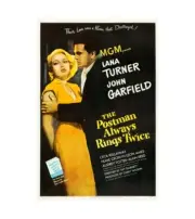 1946 The Postman Always Rings Movie Poster, Vintage Movie 4 ft Tall Giant Poster