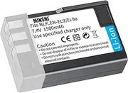 MINSHI EN-EL9、EN-EL9a、EN-EL9e Battery Compatible with Nikon MarkII 7.4V 1500mAh High Efficiency Battery High Efficiency Battery