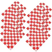 STOBAZA 50pcs Bag Retro Small Trash Cans Car Jack Pad Car Stands Birthday Party Supplies Racing Car Decoration Tableware Racing Utility Trailer Accessories Car Accessories Red Plastic