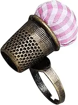 MINAOLULUS Reusable Thimble Finger Protector with Needle Cushion for Convenient Sewing Compact Household Tool for Easy Embroidery and Needle Storage for DIY Crafts