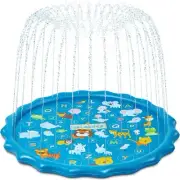 3-in-1 Splash Pad Sprinkler for Kids & Baby Pool for Learning Toddler Outdoor