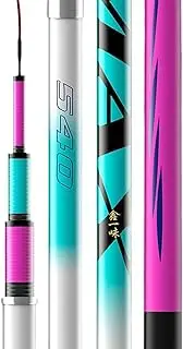 MirOdo High Carbon Fishing Rod Telescopic Portable Hand Poles 3.6/3.9/4.5/4.8/5.4/5.7/6.3/7.2/8.1m Ultralight Ultra-Hard 5H28/6H19 Tuning for Rivers Lakes Streams (Color : 6H19 Tuning, Size : 3.9m)