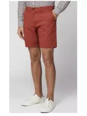Ben Sherman Red Printed Chino Shorts. NWT. Size 30.