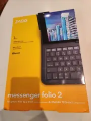 Zagg Messenger Folio 2 Wireless Keyboard Case iPad 10.2" 9, 8 , 7th & Air 3 $68
