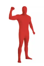 Red Classic Adult MorphSuit Skin Suit One Piece Size: Extra Large New Costume