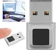 USB Fingerprint Reader for PC, 360 Degree Touch Speedy Matching Biometric Fingerprint Scanner with Fast Matching, Portable USB Fingerprint Logger for Password and File Encryption