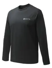Beretta Long Sleeved Team T-shirt - Cotton Black #ts482-t1557-0999