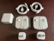Apple OEM - iPhone 14 13 12 11 Lightning Cable Earbud Headphones Wired/ Extras.