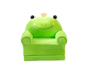 Toscano Cute Cartoon Kids for Toddler 2 in 1 Comfy Fold Out Couch Bed-Frog2