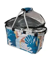 Karlstert Two Handle Insulated Carry Basket With Zip Lid (Abstract)