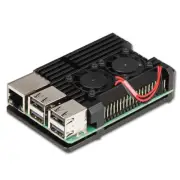 Aluminum Shell Enclosure Case w/ Dual Cooling Fan for Raspberry Pi 3 Model B+ B