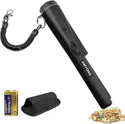 Metal Detector Pinpointer, Professional Waterproof Handheld Pin Pointer Wand, Search Treasure Pinpointing Finder Probe with 9V Battery for Adults, Kids - Black