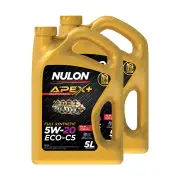 2 x Nulon Full Synthetic APEX+ 5W-20 ECO-C5 Engine Oil 5L APX5W20C5-5