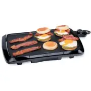 Presto 16 Inch Black Electric Griddle PFAS Free Nonstick Cool Touch Base