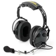 Over The Head Two Way Radio Headset Carbon Fiber Race Communications Electronics