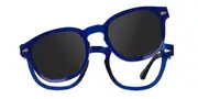 Square Clip-On Plastic Men's Glasses Online Blue Size 51 - Lenses Included - Private Health Rebate - Blue Light Block - SmartBuy Collection