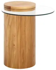 Safavieh Couture Tasharose Wood & Glass Accent Table