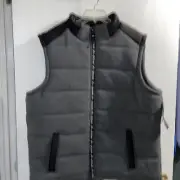 Marc Ecko Men's Cut & Sew Outerwear Vest Charcoal Full Zip New