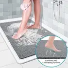 Quick Drying PVC Loofah Shower Mat Non-Slip Bath Mat Bathroom Anti Mould Mat