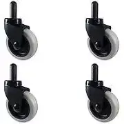 Rubbermaid Mop Bucket Casters | 3" Diameter | Set of 4 | Non Marking | Fits 7570