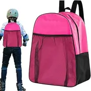 Roller Skate Backpack for Kids | Portable Compartmented Waterproof Skate Case | Multi-Functional Sports Backpack for Knee Pads
