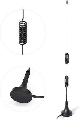 Vhf Uhf Ham Radio Scanner Antenna Amateur Mobile Magnetic Base Bnc Male Antennas